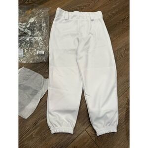 NWT Easton Pro pull up baseball pants youth‎ small 23"-25" white